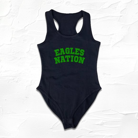 Black Eagles Bodysuit, Eagles Fan Gift, Eagles Gameday Ouffit, GO Birds, Philly - Picture 1 of 5